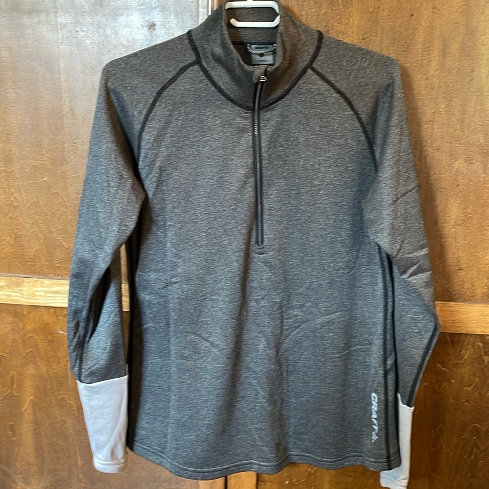 Spartan grey 3/4 zip hoodie.